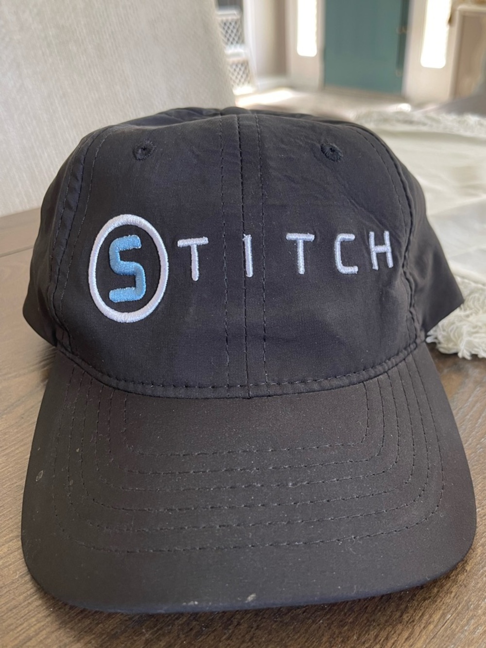STITCH GOLF SnapBack Black Embroidered Hat Adjustable‎